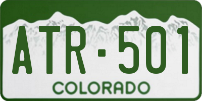 CO license plate ATR501