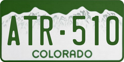 CO license plate ATR510