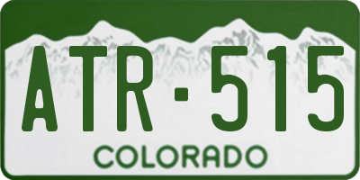 CO license plate ATR515
