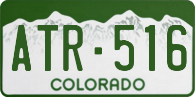 CO license plate ATR516