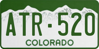 CO license plate ATR520