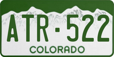 CO license plate ATR522