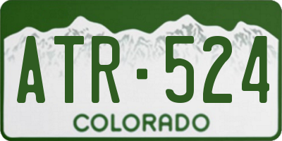 CO license plate ATR524