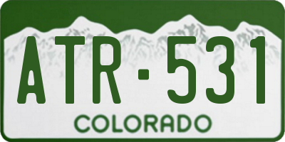 CO license plate ATR531