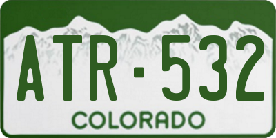 CO license plate ATR532