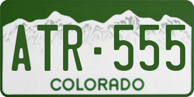CO license plate ATR555