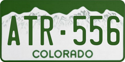 CO license plate ATR556