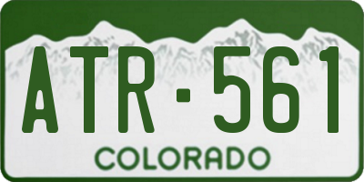 CO license plate ATR561