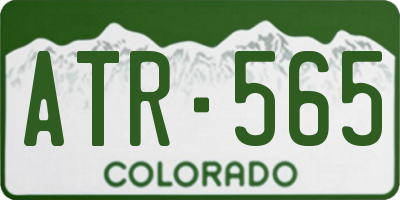 CO license plate ATR565