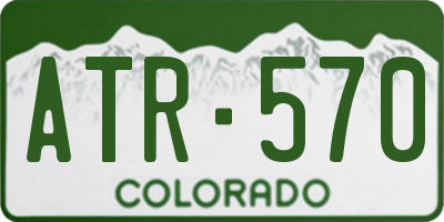 CO license plate ATR570