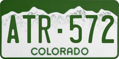 CO license plate ATR572