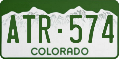 CO license plate ATR574