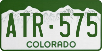 CO license plate ATR575