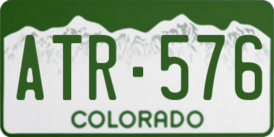 CO license plate ATR576
