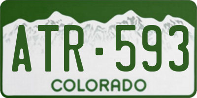 CO license plate ATR593