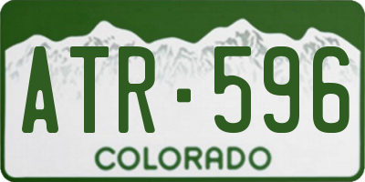 CO license plate ATR596