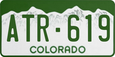 CO license plate ATR619