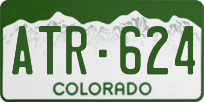CO license plate ATR624
