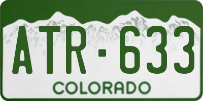 CO license plate ATR633