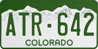CO license plate ATR642
