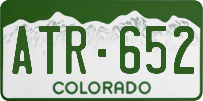 CO license plate ATR652