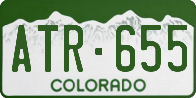 CO license plate ATR655
