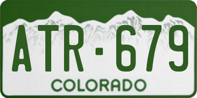 CO license plate ATR679