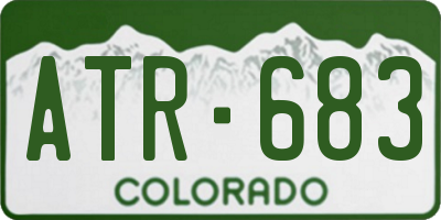 CO license plate ATR683