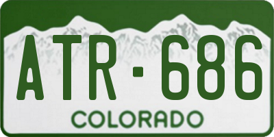 CO license plate ATR686