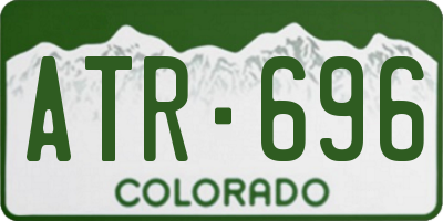 CO license plate ATR696