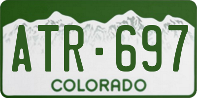 CO license plate ATR697