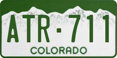 CO license plate ATR711