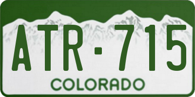 CO license plate ATR715