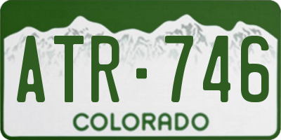 CO license plate ATR746