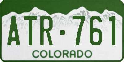 CO license plate ATR761