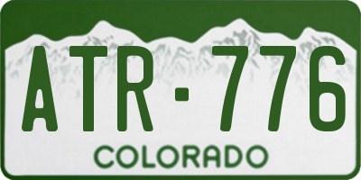CO license plate ATR776