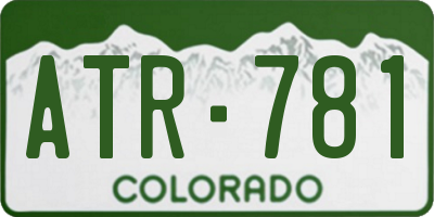 CO license plate ATR781