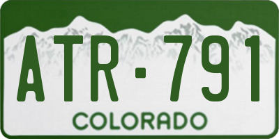 CO license plate ATR791