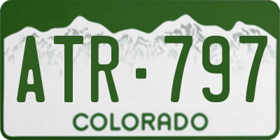 CO license plate ATR797