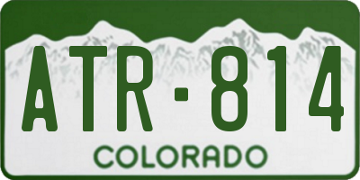CO license plate ATR814
