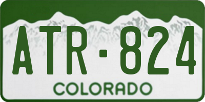 CO license plate ATR824