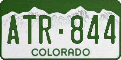CO license plate ATR844