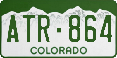 CO license plate ATR864