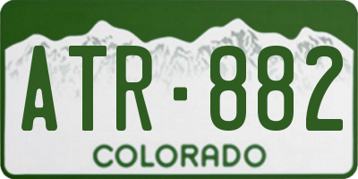 CO license plate ATR882