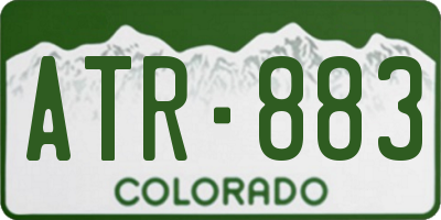 CO license plate ATR883