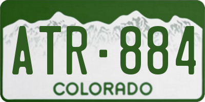CO license plate ATR884