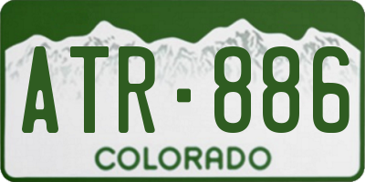 CO license plate ATR886