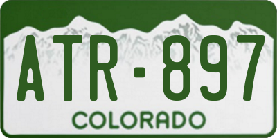 CO license plate ATR897