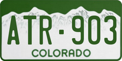 CO license plate ATR903