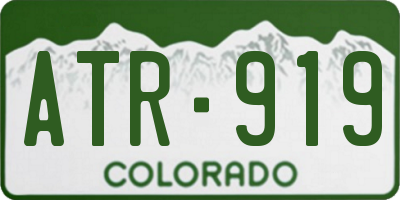 CO license plate ATR919